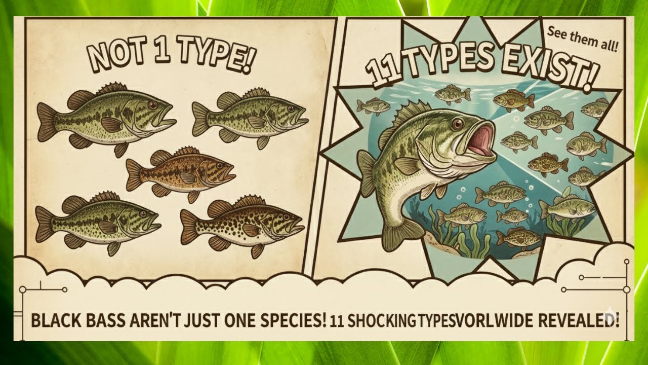 ブラックバスの種類は1種類じゃない! 世界に生息する衝撃の全11種を