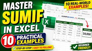 Master SUMIF in Excel | 10 Real World Examples for Beginners