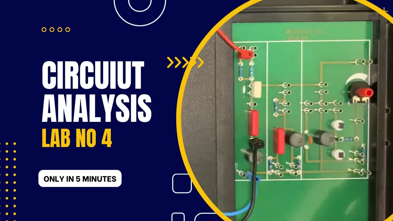 lab no 4 circuit analysis - YouTube
