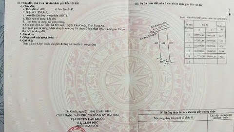 1.8 TỶ-320m thổ cư l Đường ô tô l 10m x 30m l Mỹ Lộc- Cần Giuộc l 0899489216