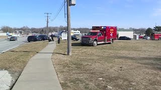 Large police presence after shooting at a KC funeral home
