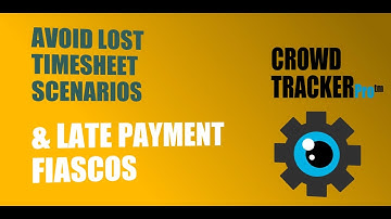 CrowdTrackerPro - Avoid lost Timesheet scenarios and Late Payment fiascos in HETV Productions.