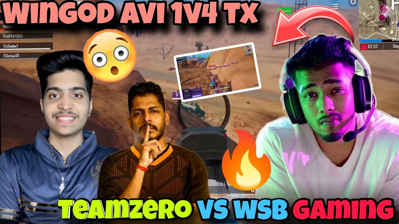 Teamxspark vs Wingod ⚠️ Wingod avi 1v4 Tx 😲 Teamzero vs Wsb gaming | Ninjajod | Upthrust esports 🚨