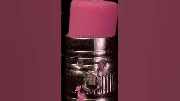 ASMR Drilling eraser vol.2 close up macro #short #satisfying #closeup #asmr #macro