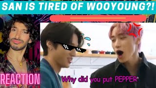 SAN is obviously tired of WOOYOUNG | WOOSAN EDIT | REACTION