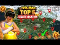 Top 5 Livik Map Secret Locations In BGMI/PUBG For Promotion Match Rank Push | All Hidden Locations 