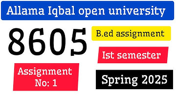 8605 solved assignment 1 spring 2025 | Learn with aiou