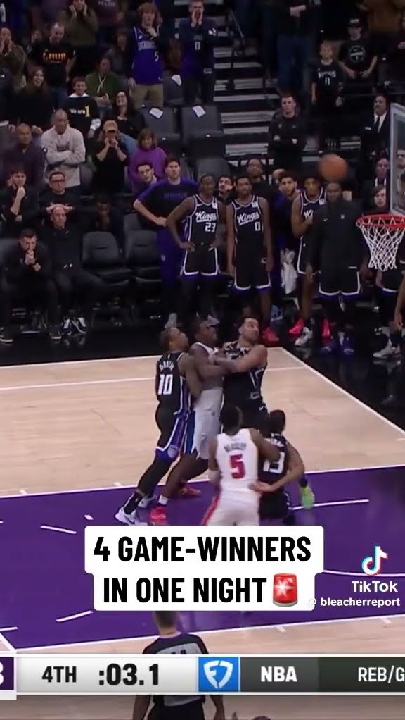 4 game winners in one night #hoodnews #basketball #nba #nbahighlights #ballislife #omg #how #wow #me