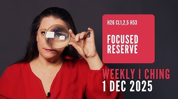 Weekly I Ching Forecast 1-7 Dec 2025 // Hexagram 26 & 53 // Focused Reserve