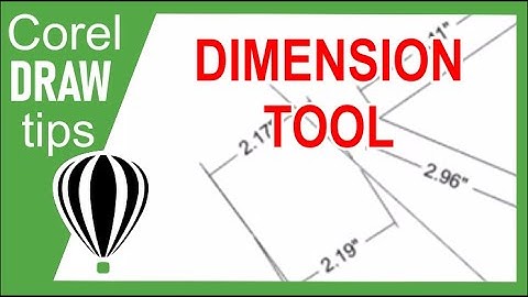 Parallel Dimension tool in CorelDRAW