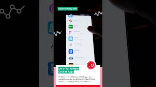 List of All Fantasy Cricket Apps #fantasyapp screenshot 1