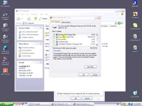 C:  და D: დისკების გასუფთავება