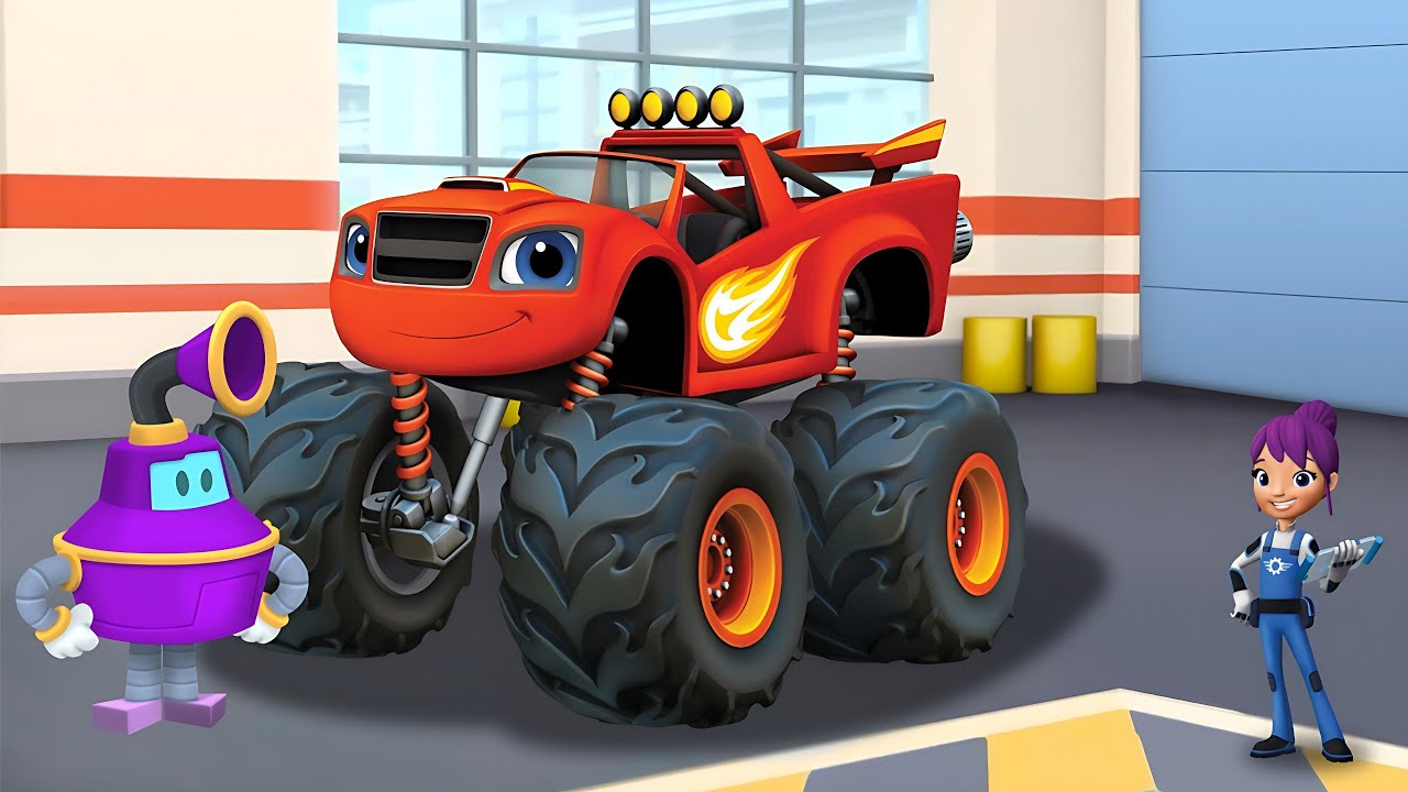 Blaze The Monster Machines : Helper Robot Builder for Blaze - YouTube