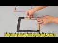 Phần một video hướng dẫn làm khung ảnh từ bìa cứng và giấy thủ công trang trí bàn học