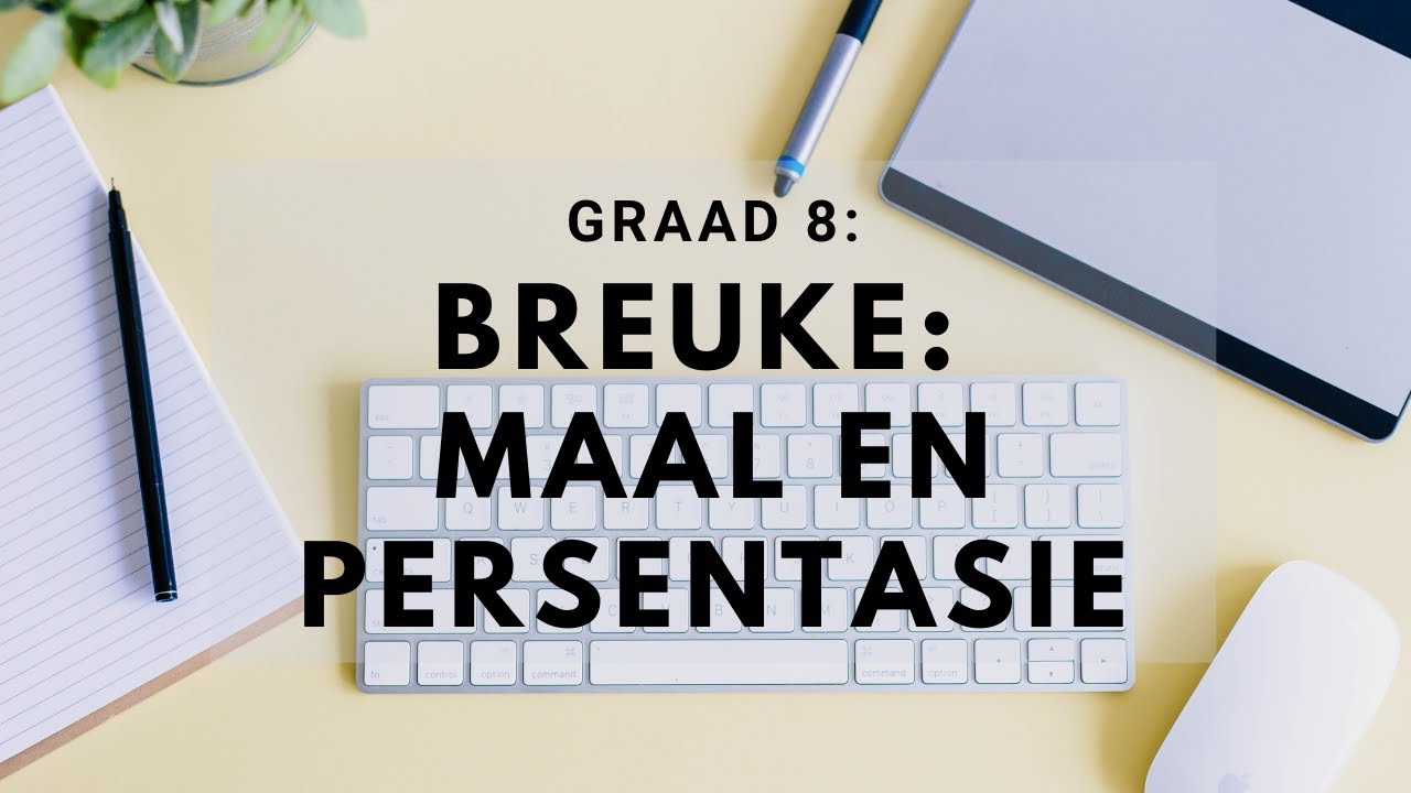 Graad 8 Breuke #4: Maal en Persentasie
