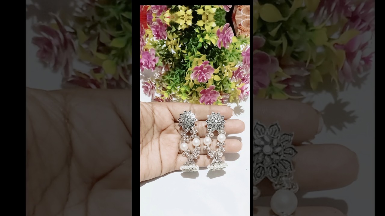 Jewellery making at home/ earrings making vedio &hearts;️#shorts #viral #jewellery #earrings #trending