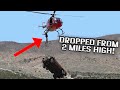 We Dropped WhistlinDiesel's Truck From A Flying Helicopter (2 Miles High!)