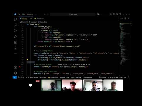 Mobile price prediction ML model