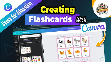 How to Create Flashcards in Canva | Easy Study Aids Tutorial by Genius Junkie