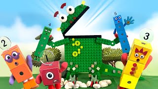 Blockzilla Meets Numberblocks (Learn to Compare Numbers) || Keith&#39;s Toy Box