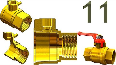11-Project 54| Ball Valve 1|SolidWorks Tutorial: body - machined - pt.2