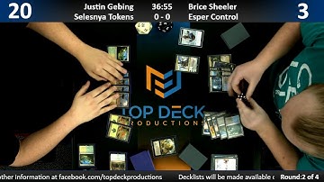 Standard w/ Commentary 10/31/18: Justin Gebing (Selesnya Tokens) vs. Brice Sheeler (Esper Control)