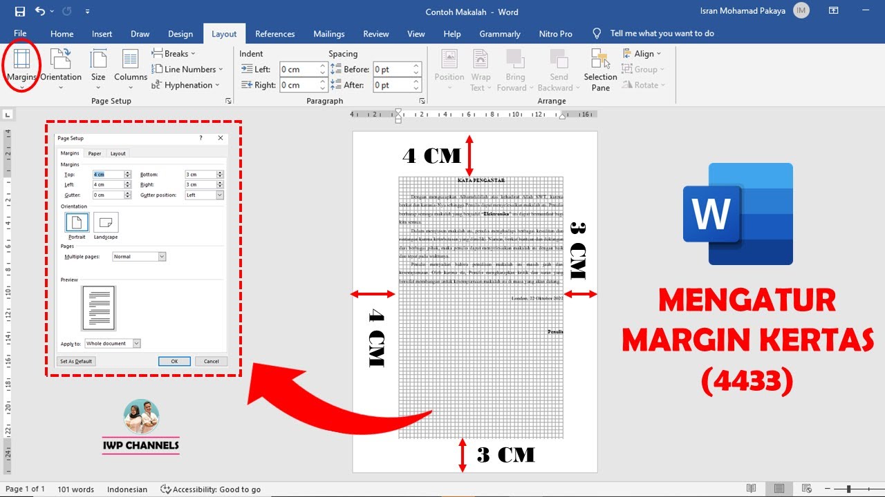 Cara Mengatur Margin 4433 Di Word 2007 Hot Sex Picture