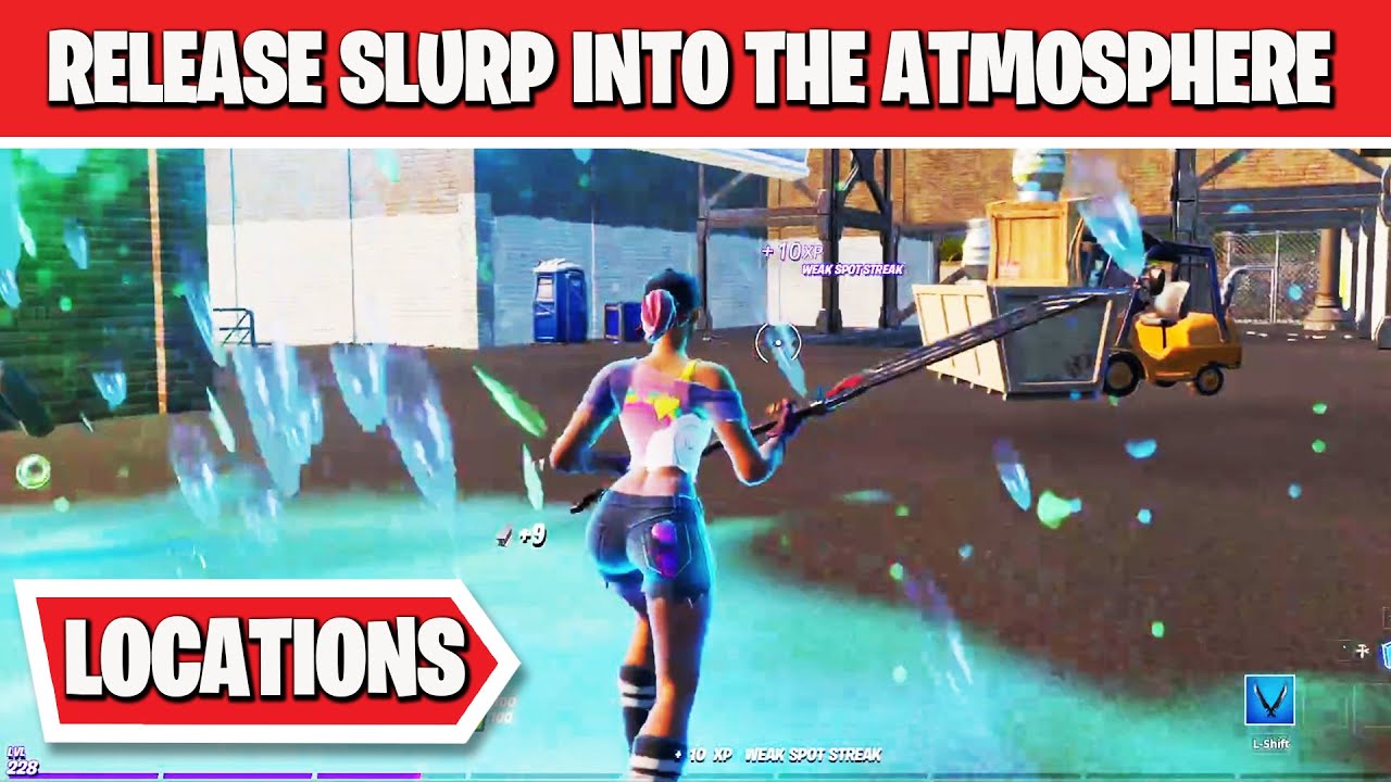 How to Release Slurp Into the Atmosphere in Fortnite - Week 4 XP Xtravaganza Challenges