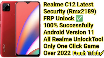 Realme C12 (RMX2189) FRP Unlock Google Account Bypass (ANDROID 11) *#813# Code not Work Problem Fix✓