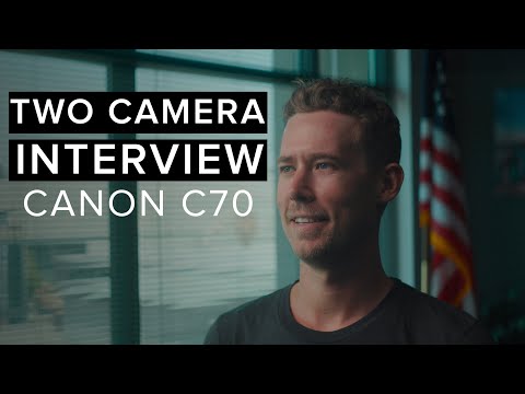 TWO CAMERA INTERVIEW SETUP | Canon C70 + Canon C500 Mark ii