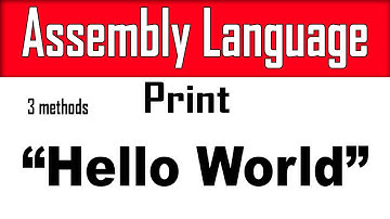 How to Print "Hello World" in Assembly Language — Beginner Tutorial