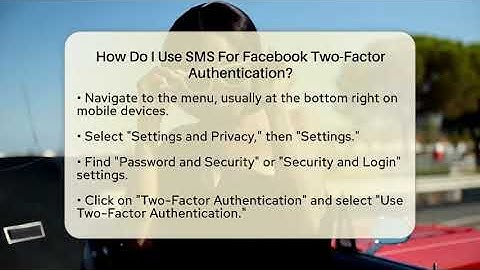 How Do I Use SMS For Facebook Two-Factor Authentication? - Everyday-Networking