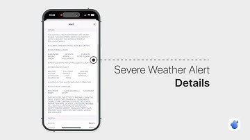 Severe weather alerts. Rain alarm. Weather map