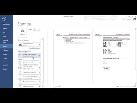 Video: Come Stampare Solo Una Pagina Da Un Documento