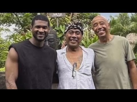 Usher and Russell Simmons link up