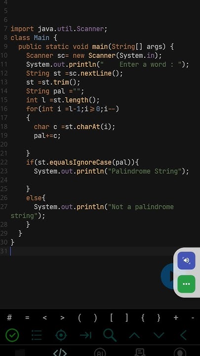 Palindrome String #icse #java#computer - YouTube