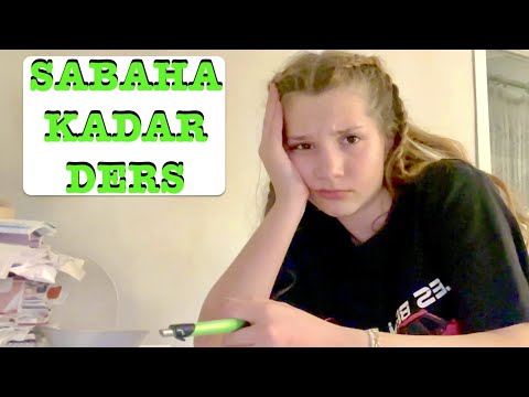 Sabaha Kadar Ders Çalışıyorum Vlog. Ecrin Su Çoban