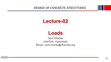 Design of Concrete Structures | Lecture 2 | Sarit Chanda