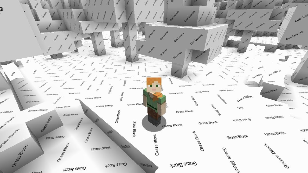Minecraft Without Textures ¿COMO SERIA MINECRAFT PERO SIN TEXTURAS? - YouTube