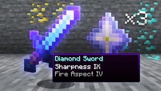 Sharpness 9, Fire 4 Sword in hypixel uhc