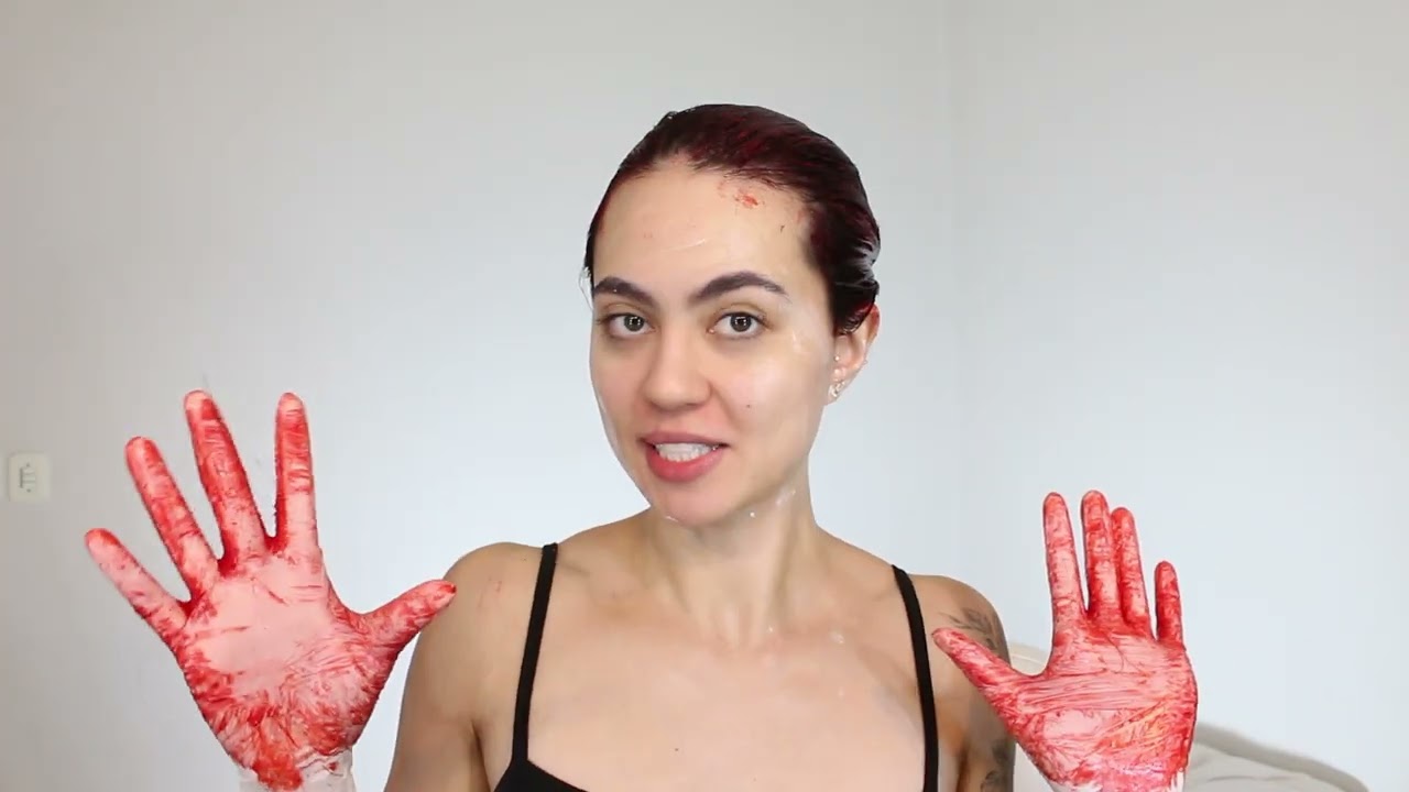 PINTANDO O CABELO DE VERMELHO SEM TINTA | Namie Kishimoto