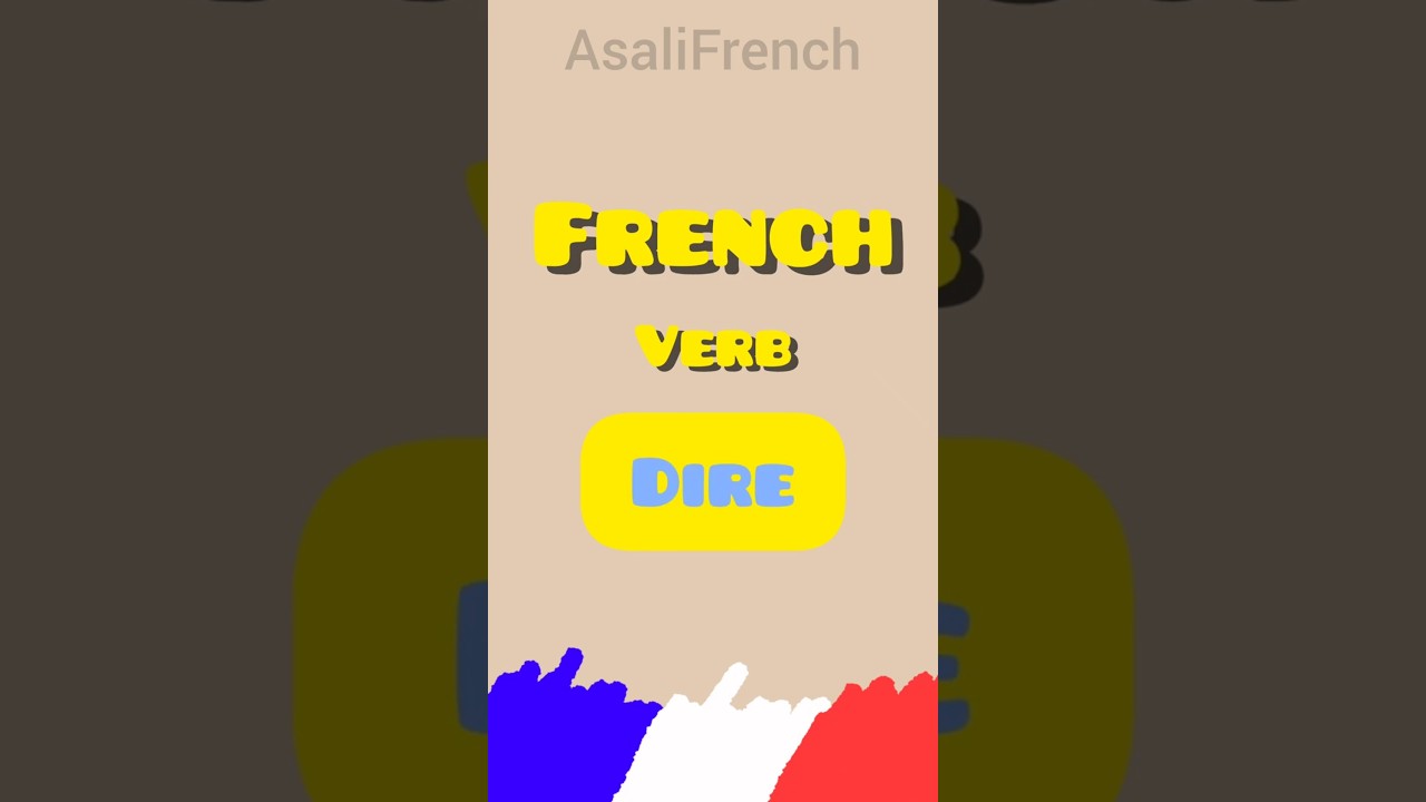 Learn French with Movies! 🎬  (Dire) 🇫🇷✨ #LearnFrench #FrenchMovies #Shorts