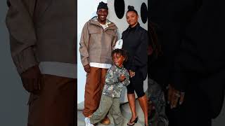 Pusha T His Wife Virginia And Son Nigel At The Louis Vuitton Show At Paris Fashion Week