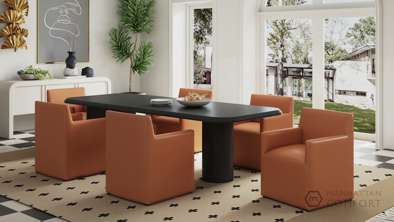 Manhattan Comfort Anna Square Dining Armchair