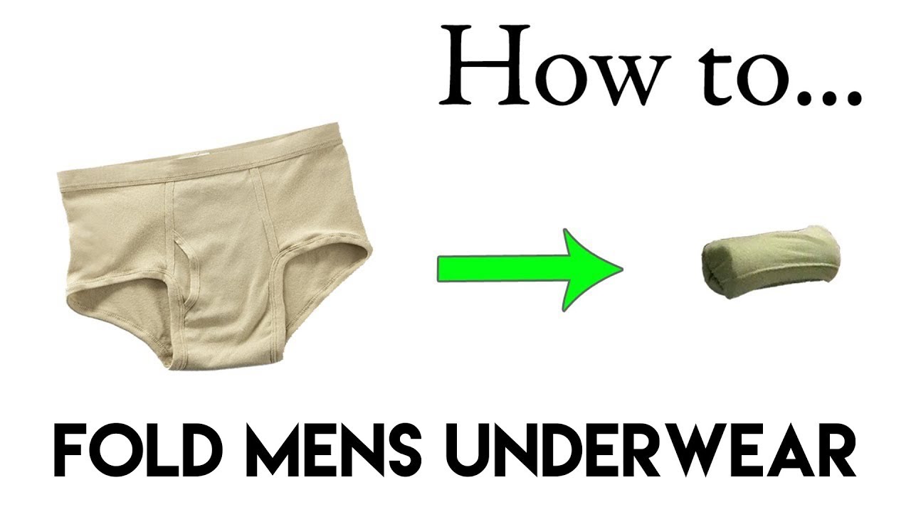 How To Fold Underwear To Save Space For Travel - Fold Underwear
