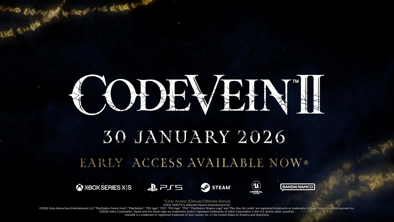 Experience An Epic Adventure That Transcends Time In CODE VEIN II - Available Now In Early Access On Consoles and PC 1 YouTube player