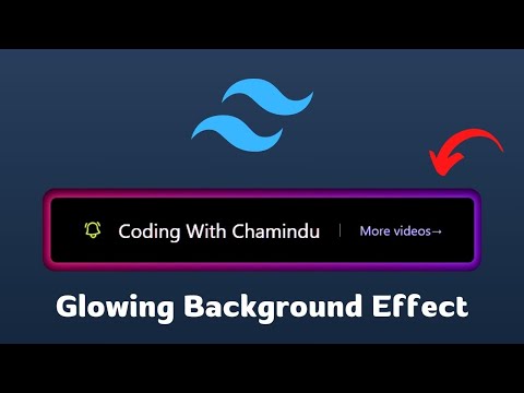 How to Make Glowing Background Gradient Effects using Tailwind CSS | Tailwind CSS Glowing Effects