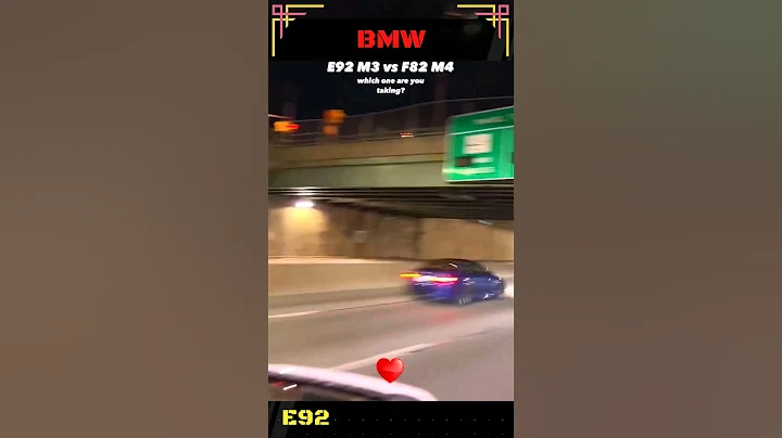 BMW M3 E92 vs BMW M4 F82 Speed 😈 #bmw #shorts