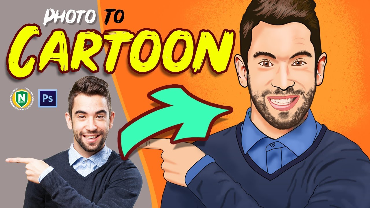 How To Make Cartoon In Photoshop Youtube