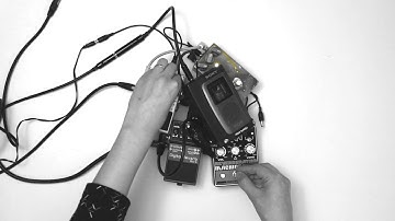 Two no input guitar pedal feedback loops and a tape loop